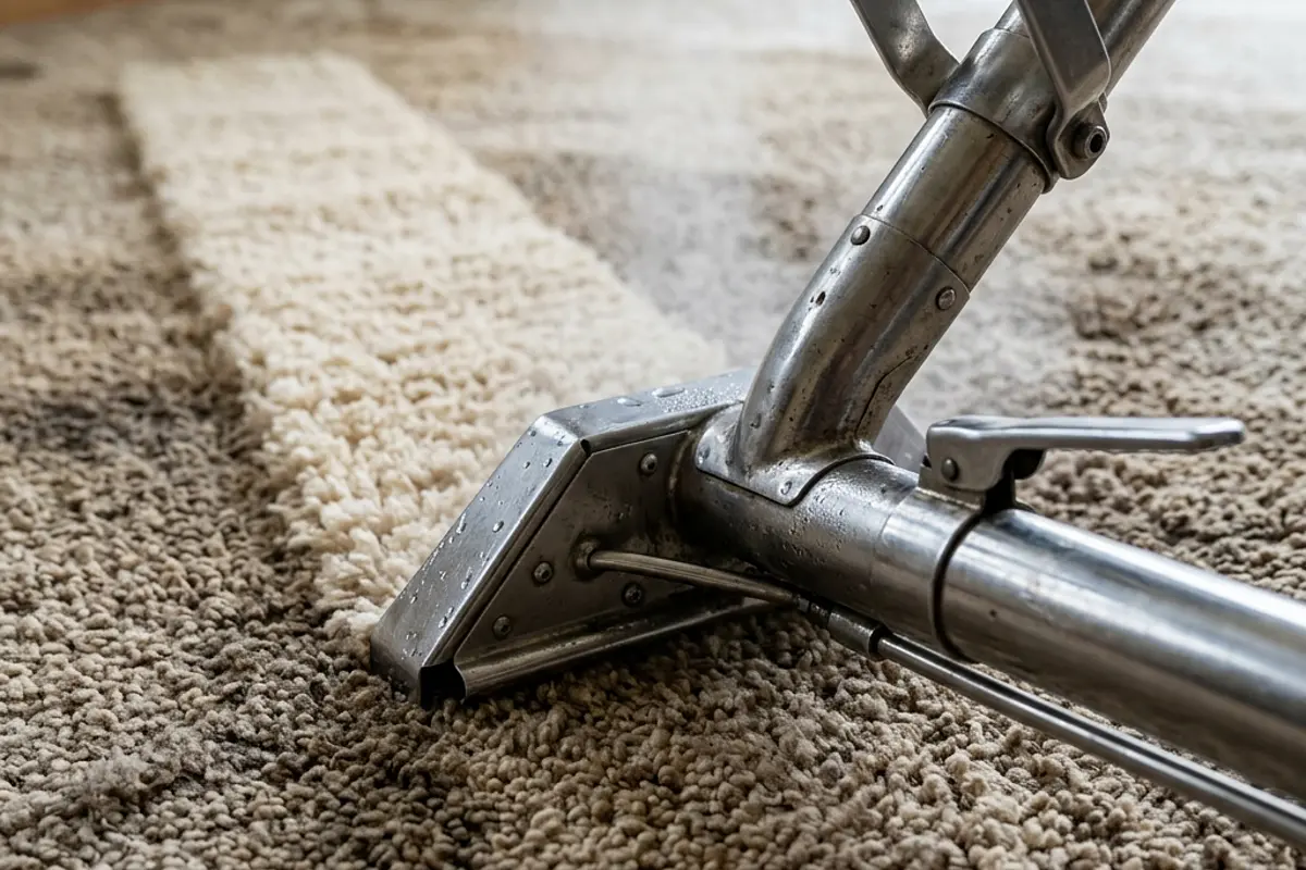 Carpet steam cleaning crew working in Footscray